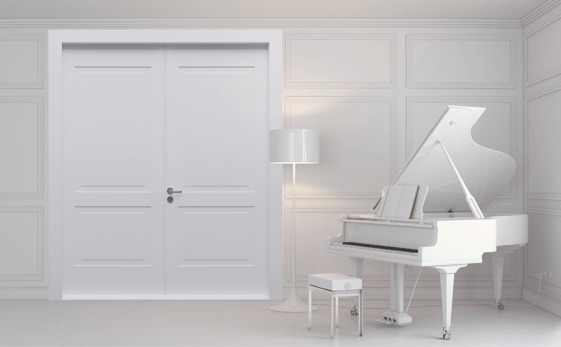 BY-149A Porte intérieure Laqué Vitrée
